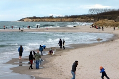 Bewegung am Ostseestrand, Wustrow in Mecklenburg VP., Ostern 2014