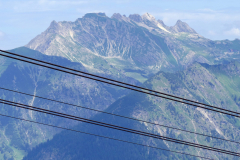 Das Nebelhorn, fotografiert von der Mittellstation der Fellhornbahn
