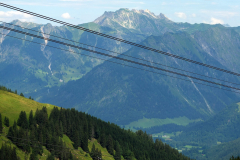 Das Nebelhorn, fotografiert von der Mittellstation der Fellhornbahn